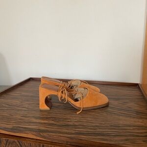 By Far lace up sandal heel shoes size 37